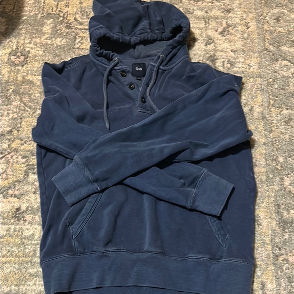GAP Men's Navy Blue Hoodie